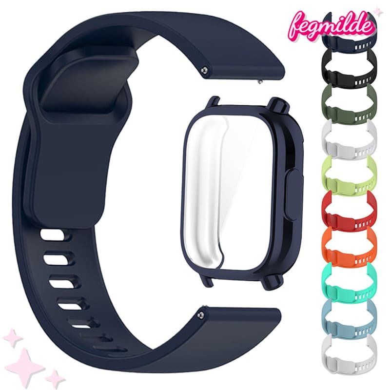 Capinha Capa Case Pelicula Tpu De Pulseira Strap Para Relógio Smartwatch Xiaomi Redmi Watch 5 Active/Redmi Watch 5 Lite