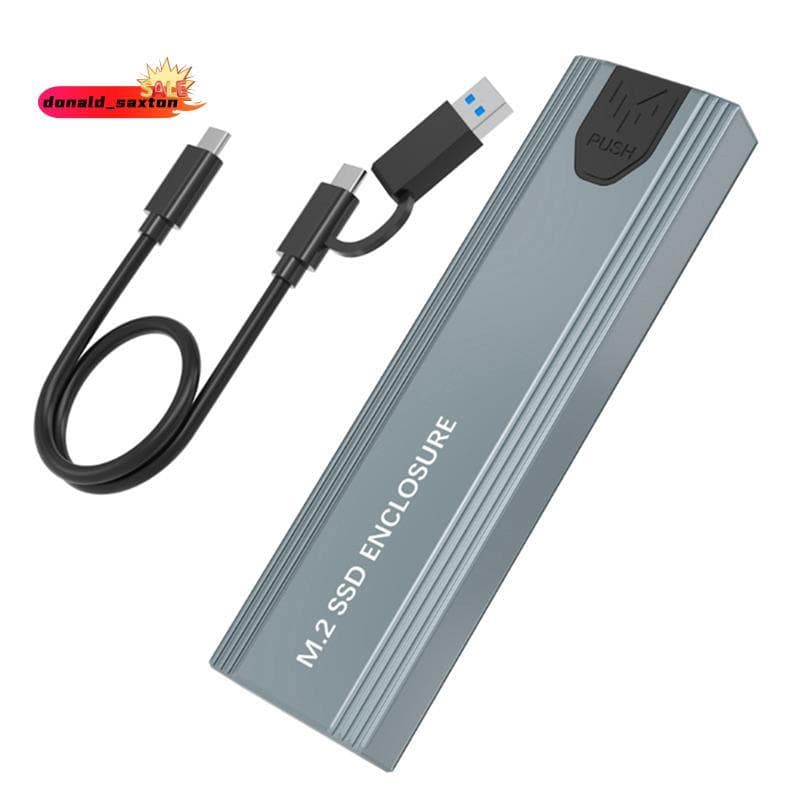 [Rápido D] M . 2 SATA SSD Gabinete NVMe Para USB Tipo C Adaptador 10 Gbps 3.1 Caixa Externa Suporta E B