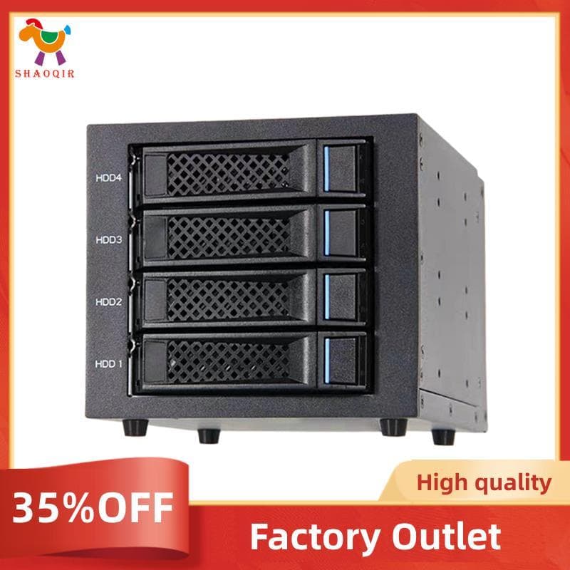 Gabinete De Disco Rígido Externo HDD De 4 Slots 3.5 " Armazenamento SSD Para U . 2