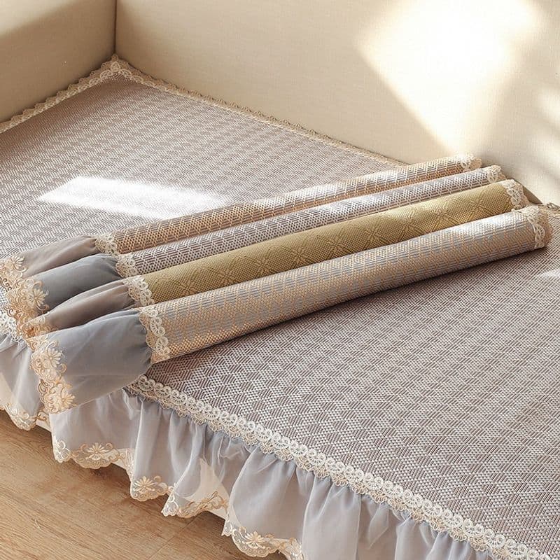 [Novo produto] Almofada de sofá verão simples moderno tapete legal almofada antiderrapante tapete de vime sala de estar 