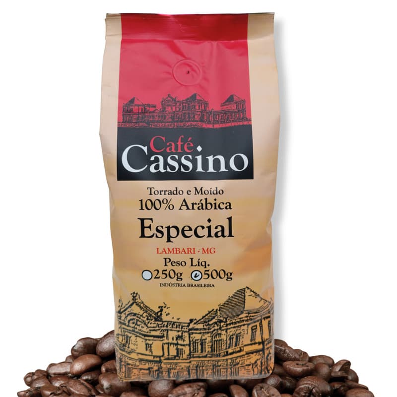 Café Especial 100% Arábica Torrado EM GRÃOS 500g CASSINO