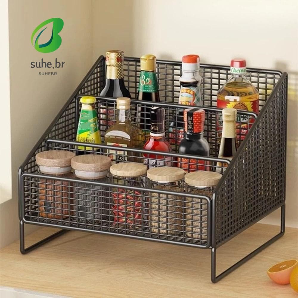Organizador De Bancada De Cozinha SFBSF , Prateleira Organizadora Resistente , Rack De Armazenamento , Multiuso