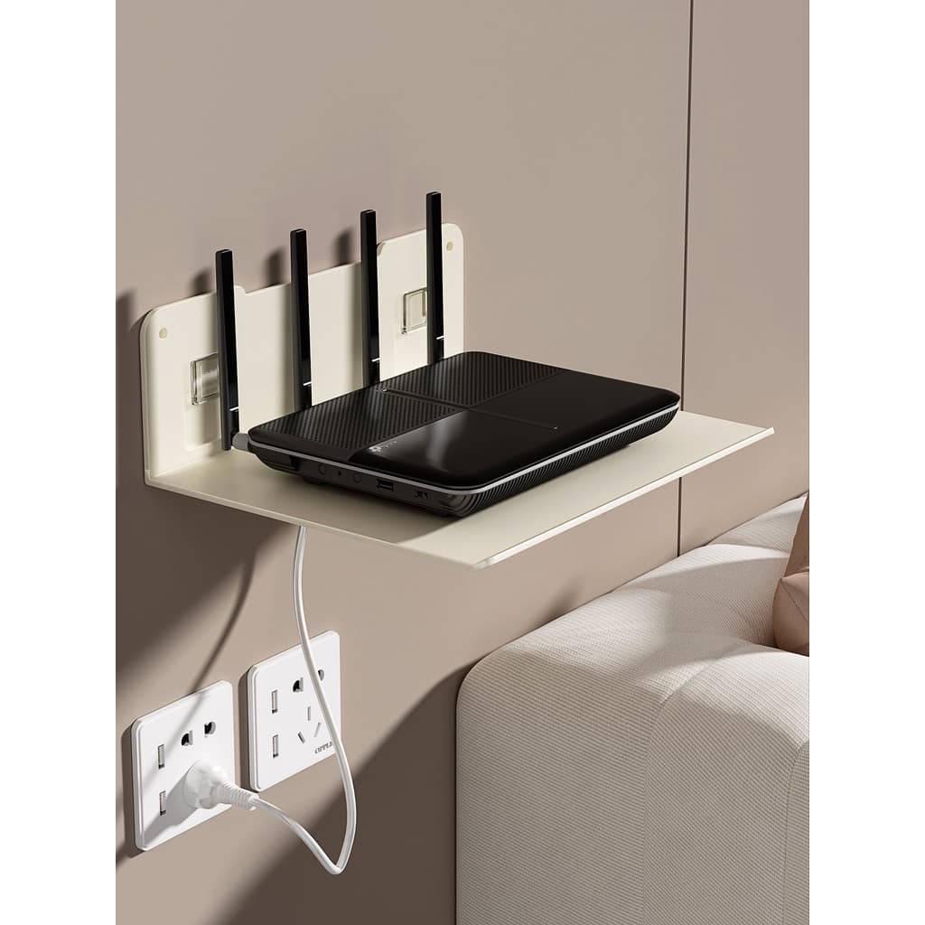 Roteador Set-Top Box prateleira fixado na parede suporte sem perfuração interior ao ar livre câmera Monitor suporte