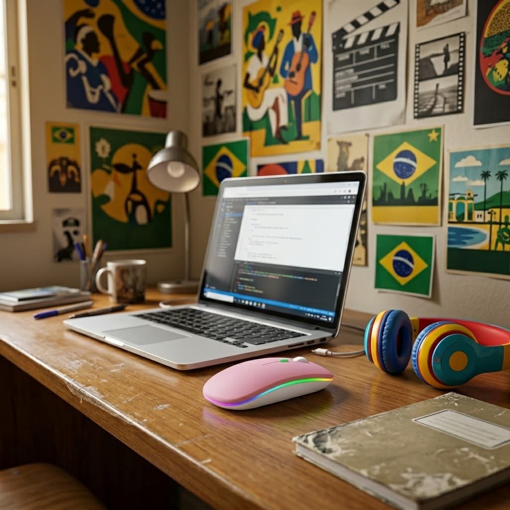Mouse Bluetooth Sem Fio Recarregável Design Anatômico Click Silencioso Cores Modernas