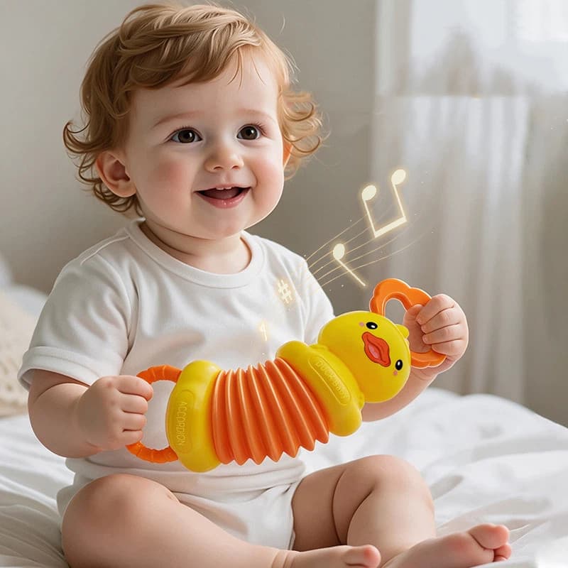 Crianças BB apito brinquedo bebê puxado à mão órgão apito tubo telescópico poptube brinquedo educativo