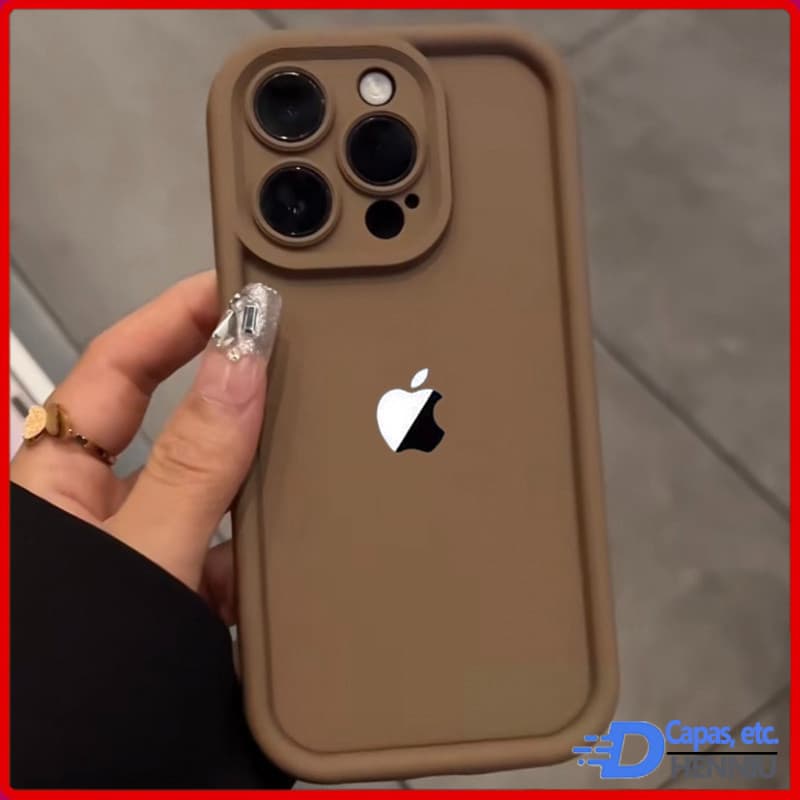 Capa De Silicone Líquido Capinha Para iPhone 17 Air 16 15 14 Plus 13 12 11 Pro Max XR À Prova De Choque Lente Antiderra