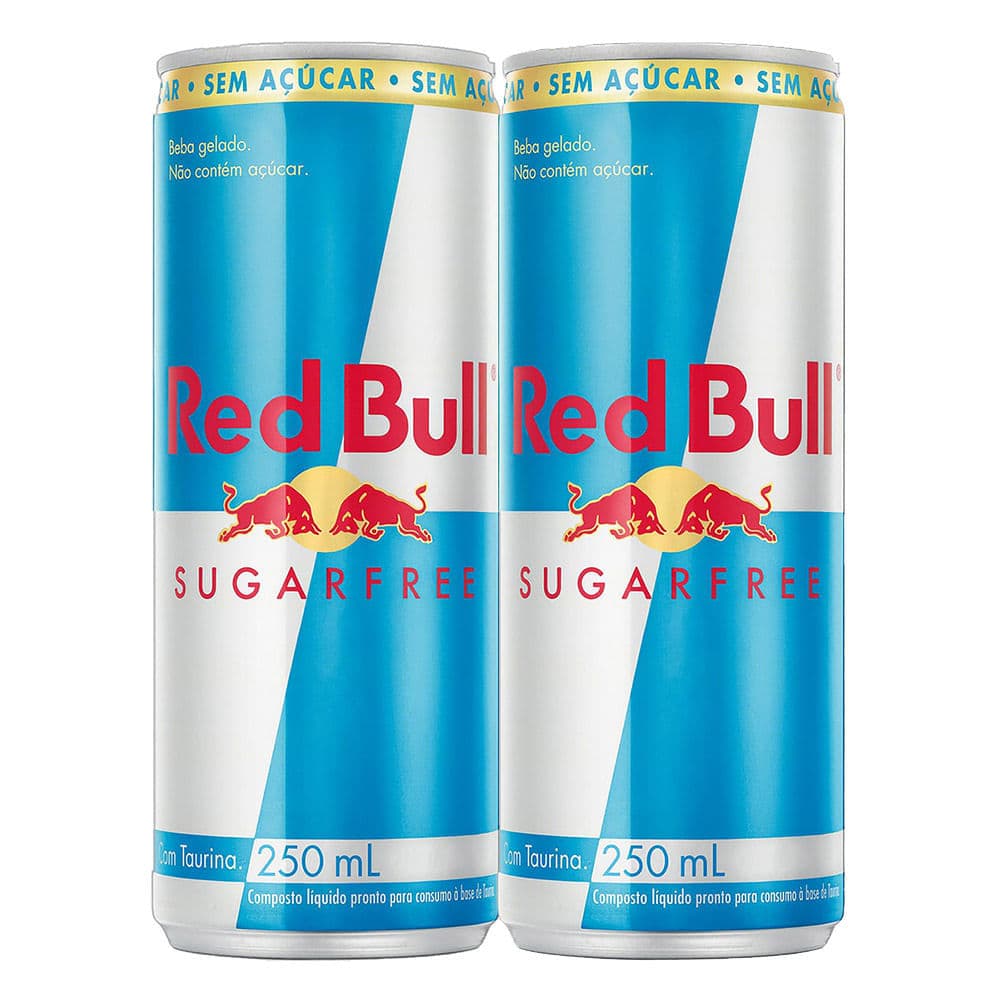 Kit 2 Energético Red Bull Sugarfree Sem Açúcar 250ml