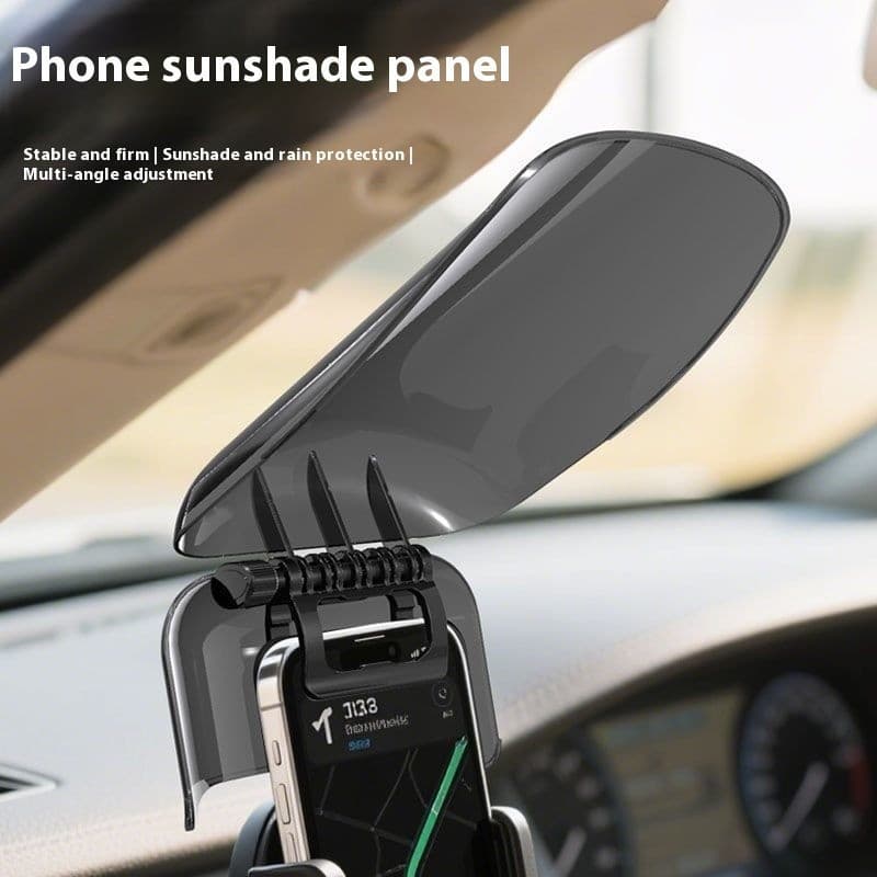 Suporte para celular com proteção solar para carro, suporte para celular de navegação resistente a altas temperaturas, c
