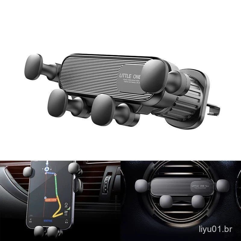 Suporte Para Telefone Celular De 4,7-7 Polegadas Gravidade Ventilação Do Ar Carro Universal GPS Clip Smartphone À Prova