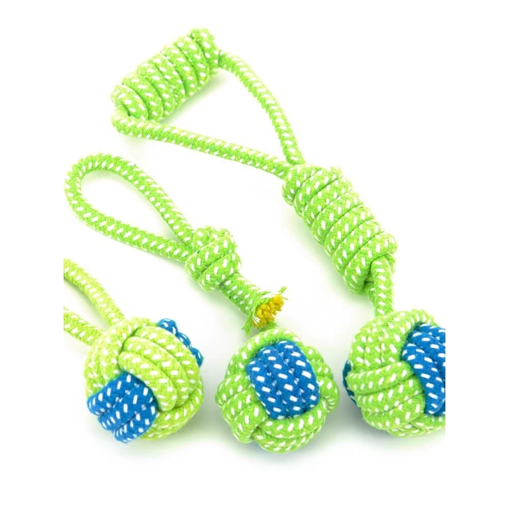 CHUKCHI brinquedo para cachorro, corda de algodão para mordida de cachorro, nó Molar, bola de brinquedo, Golden Retrieve