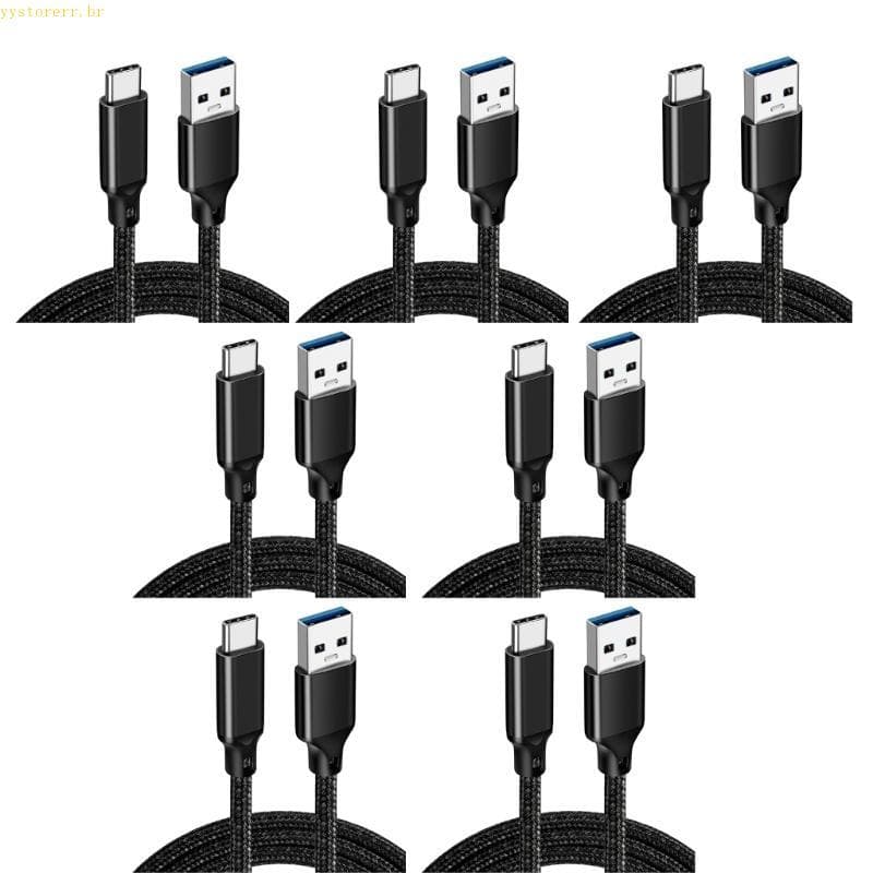 YYS Cabo USB A Para C Carregador Type De Dados De Carregamento Rápido 3A 60W De Carga Rápida Celular SSD