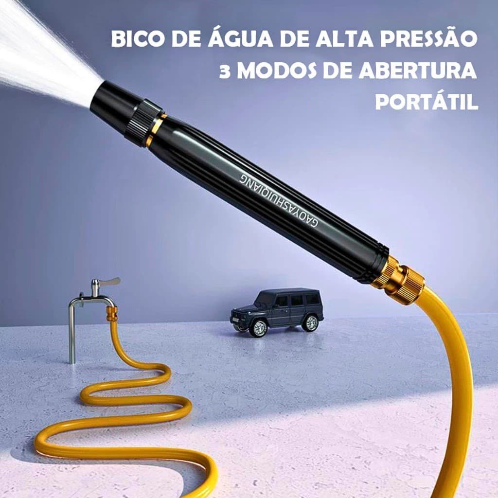 Kit de bico de alta pressão com conector | Ideal para limpeza, jardinagem e lavagem de carros