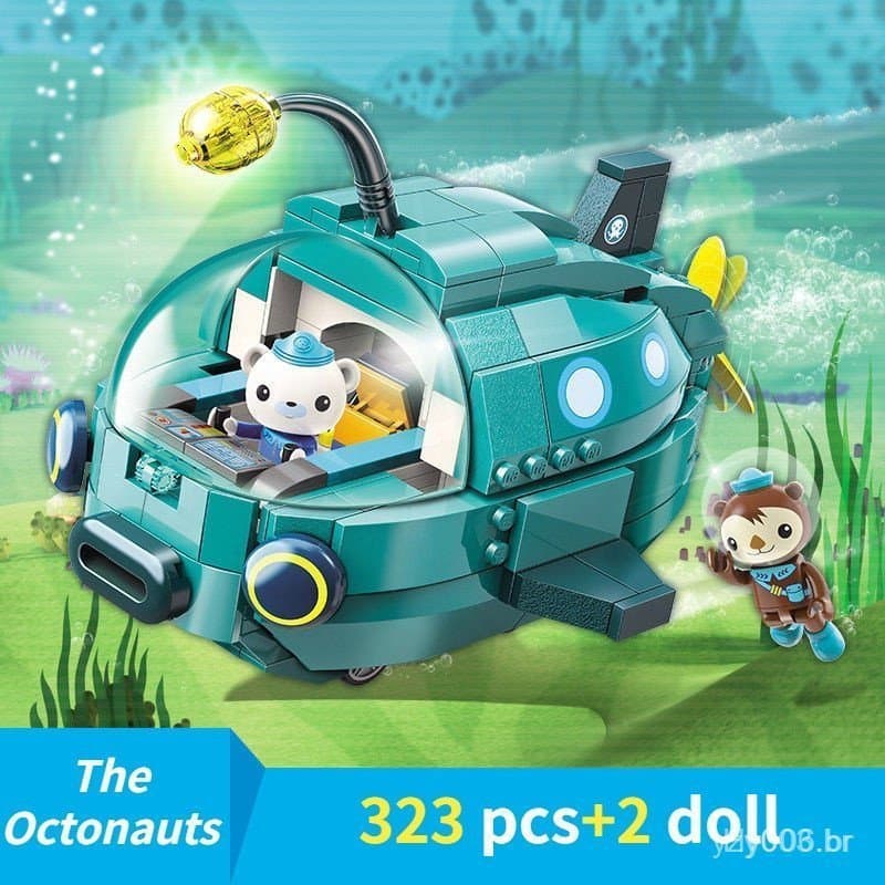 Novidade 2024: O Polvo Forte dos Octonautas, Compatível com Blocos de Montar LEGO, Brinquedo DIY com Cabeças em T DYWT