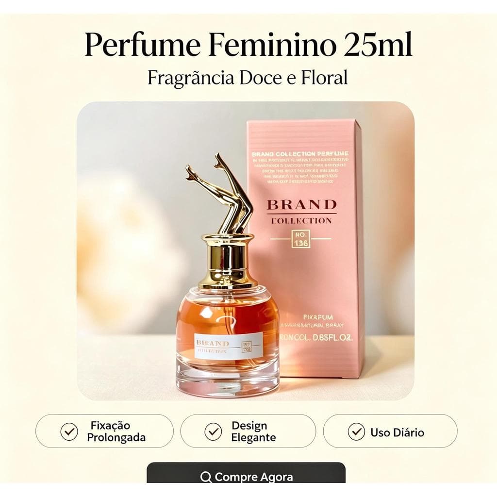 Perfume Collection Importado Feminino 25ml | Cheiro doce, fixação prolongada e design elegante. Compre agora!