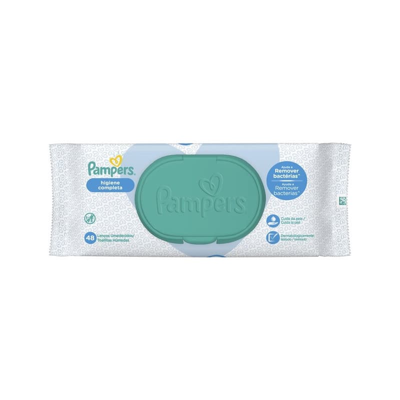 LENÇO UMEDECIDO PAMPERS HIGIENE COMPLETA 48UN
