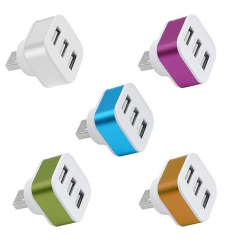 Atacado carregador de carro carga rápida um para três usb Flash carga carro isqueiro carro Plug conversão carregador car