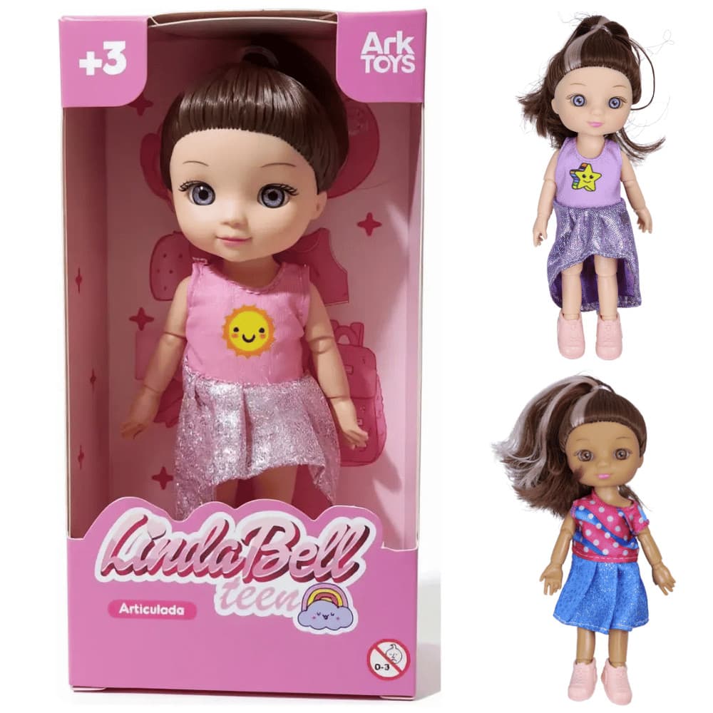 Boneca LindaBell Teen Articulada - Ark Toys