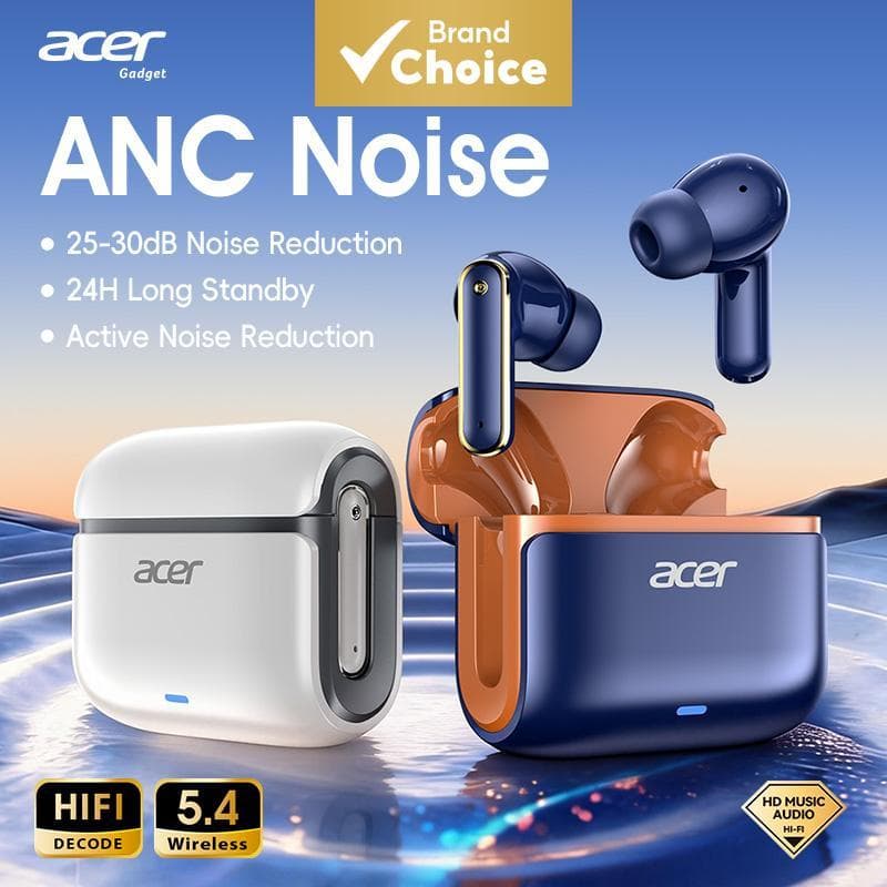 Fone de ouvido sem fio Acer OHR637, fones de ouvido Bluetooth com microfone, fones de ouvido e fones de ouvido com