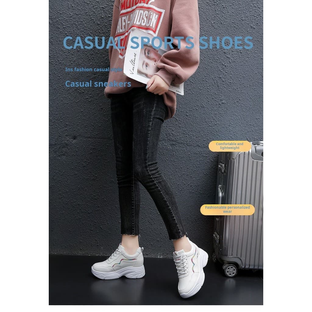 [Estilo Versátil] Tênis Plataforma Feminino/Tênis Casual Feminino/Tênis Esportivo/Calçado Confortável