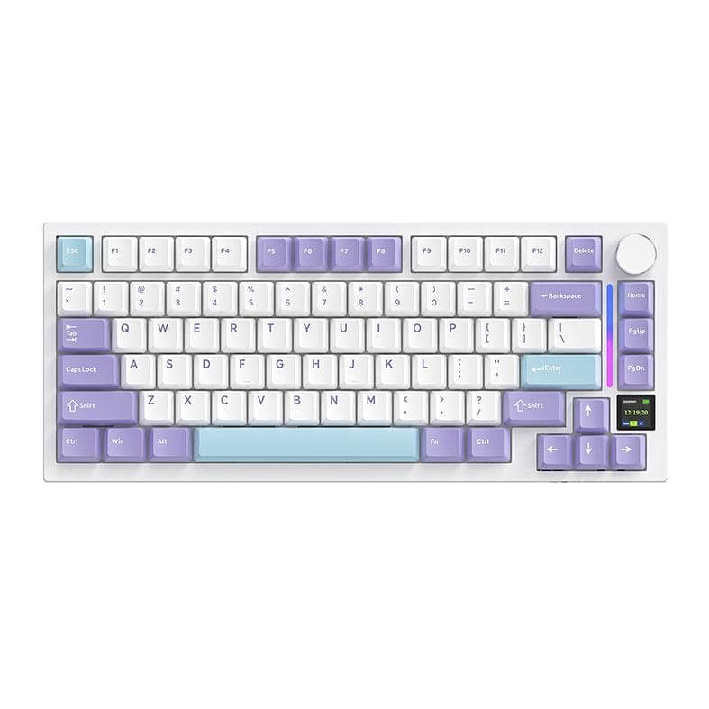 Teclado Mecanico Attack Shark X820 Ultra, RGB, Switch Flying Fish, Tri-Mode, Star White, X820-ULTRA-STAR-WHITE