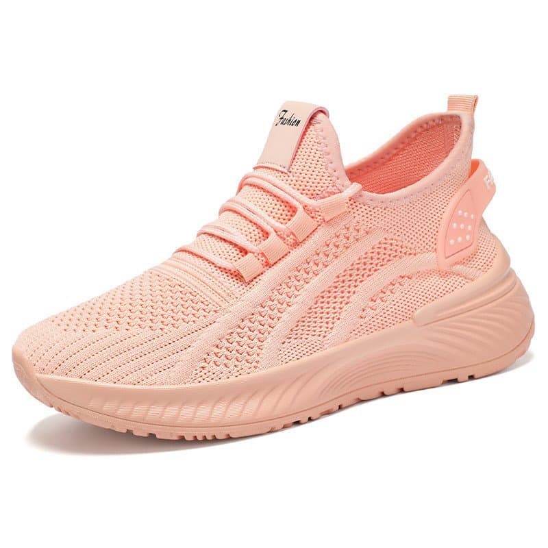 Sapatos femininos respiráveis e versáteis, sola macia, calçados casuais que não cansam, confortáveis para uso ao ar livr