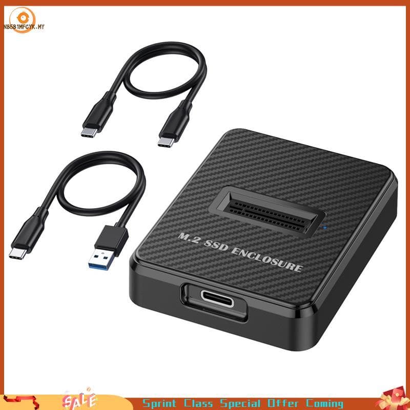 [Best seller] Gabinete SSD M . 2 De Baía Única De 10 Gbps Caixa Externa De Disco Rígido SATA NGFF/NVME Docking Station