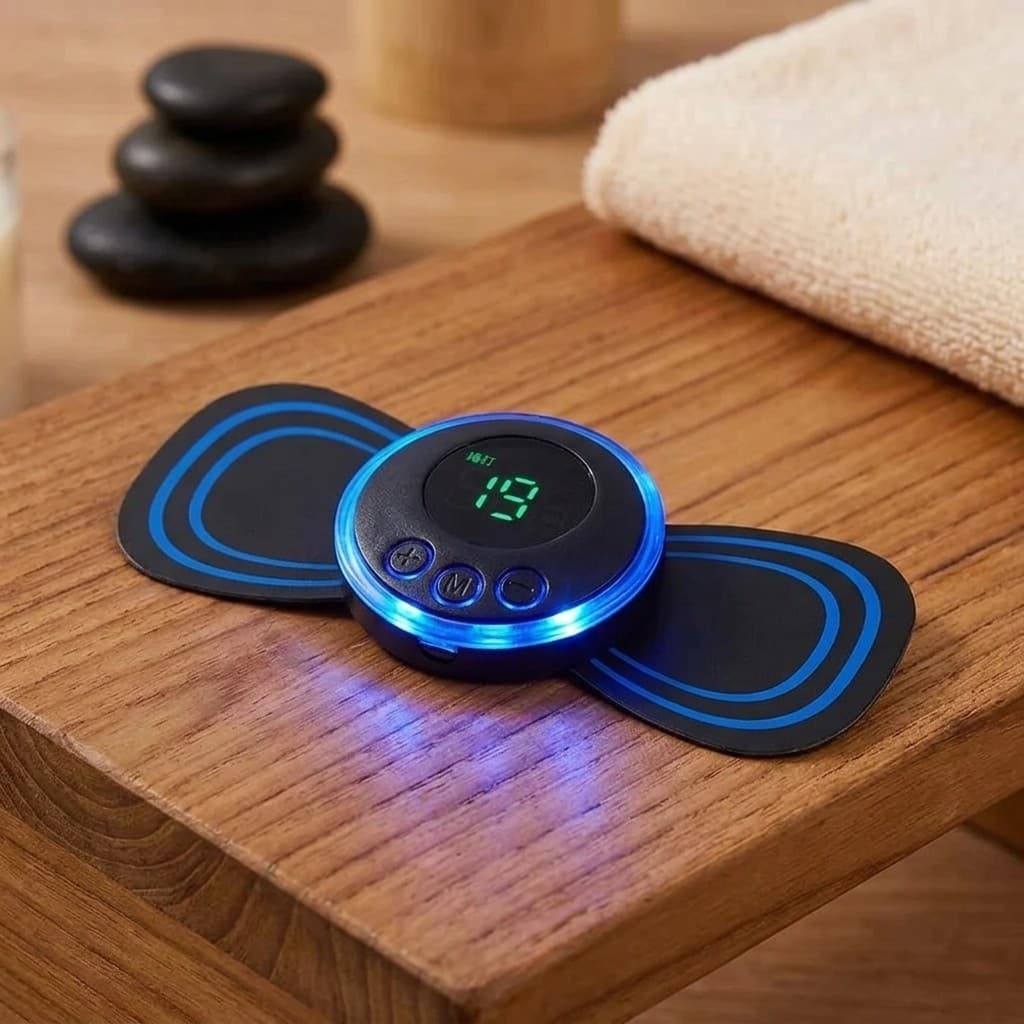 Massageador Eletrico Portatil EMS Alivio De Dores Musculares Cervical Pescoço Ombros E Corpo