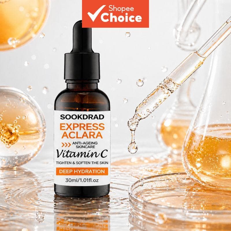 Vitamina C Cuidado da Pele, Antienvelhecimento, Hidratante, Tensa e Acalma a Pele Irritada 30ml