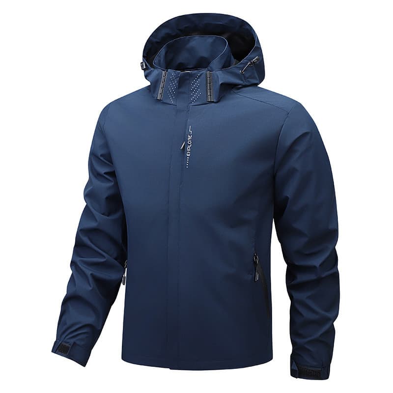 Tamanho europeu Plus size jaqueta masculina à prova de vento ao ar livre jaqueta masculina com capuz masculino feminino 