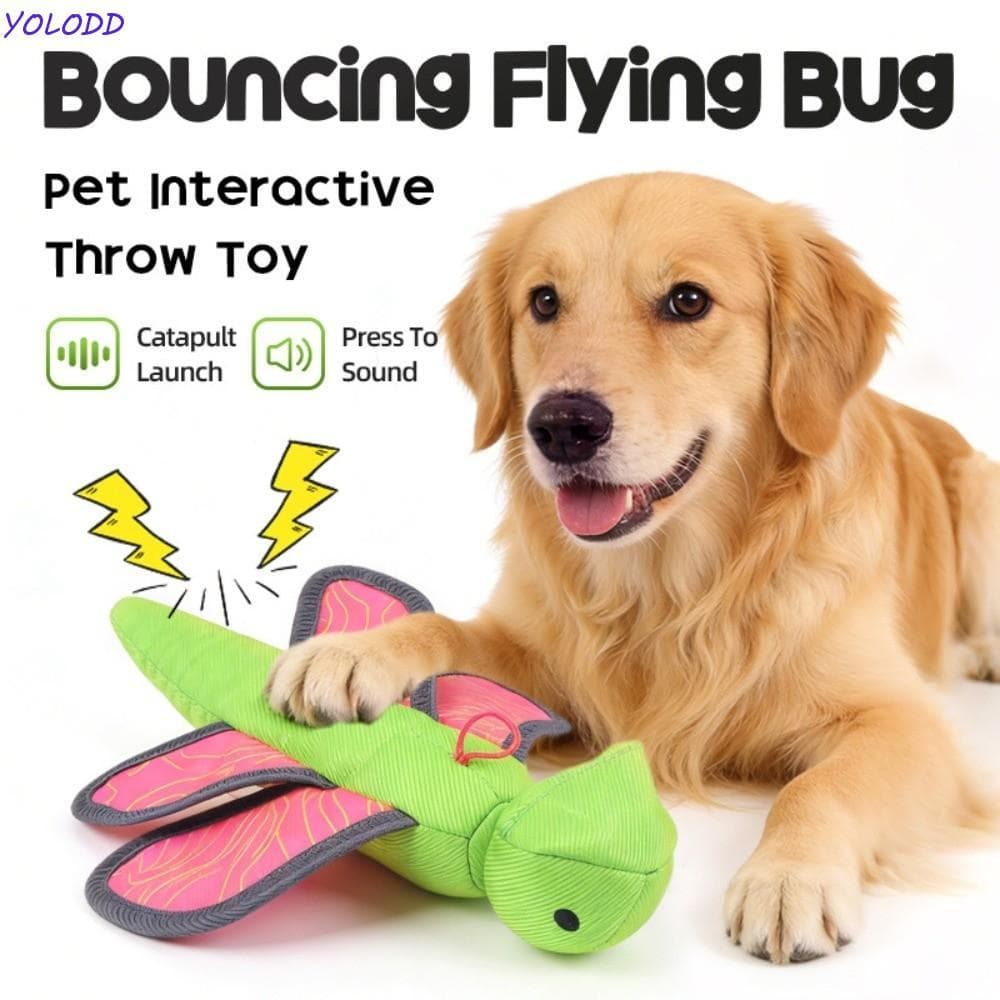 Brinquedo Interativo De Lançamento De Cachorro Yoloqx , Resistente À Mordida De Som , Brinquedos Macios E Seguros Para B