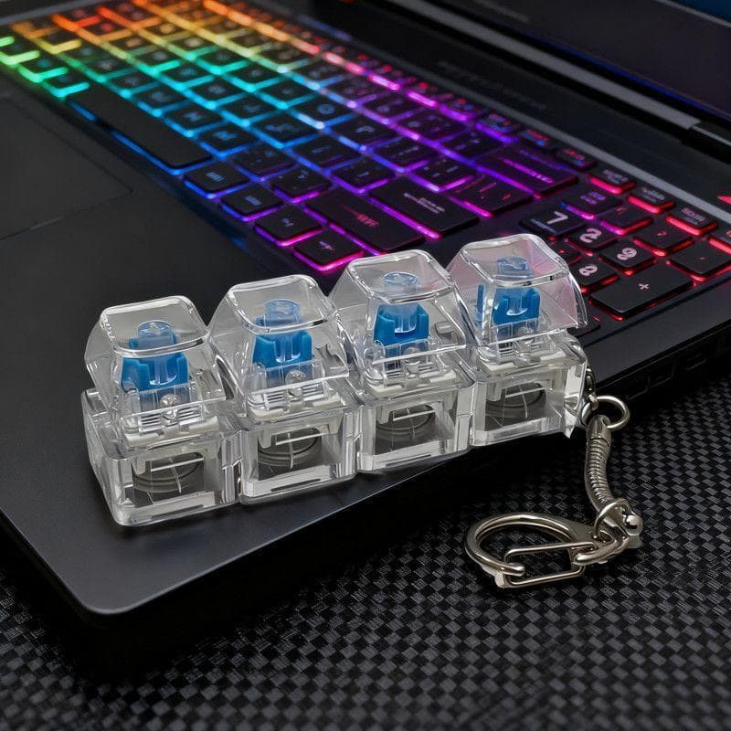 Testador De Interruptor De Teclado Mecânico De 4 Teclas Com LED Para Teclados Mecânicos , Brinquedo Alívio Do Estresse ,