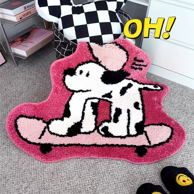 Dopamina quarto cabeceira tapete bonito reunindo sala de estar sofá antiderrapante grosso imitação Cashmere tapete