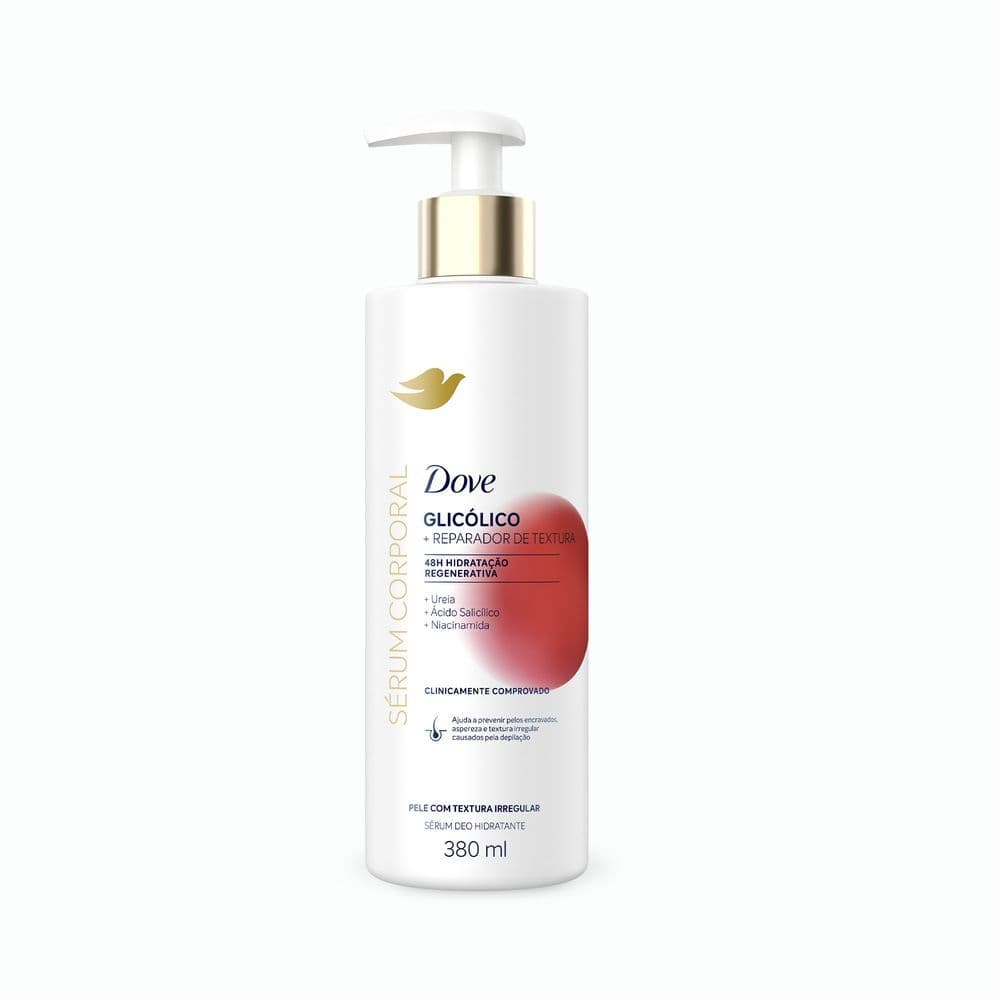 Dove Sérum Hidratante Corporal Glicólico e Reparador de Textura Pele com Textura Irregular 380ml