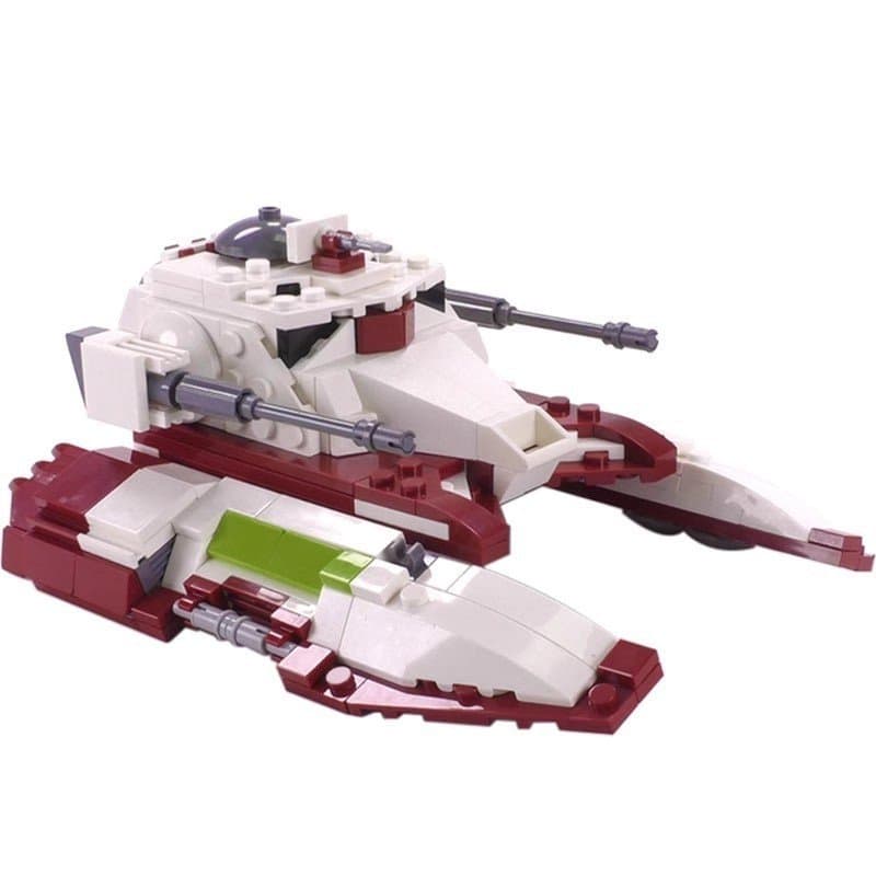 Blocos de montar MOC compatíveis com LEGO 18145 Tanque de Batalha da República TX-130T, montagem educativa, série Star W