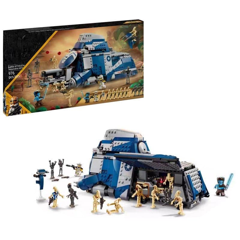 Compatível com o brinquedo de blocos de montar LEGO 75435 Transportador de Tropas Separatistas de Batalha Feluciana.