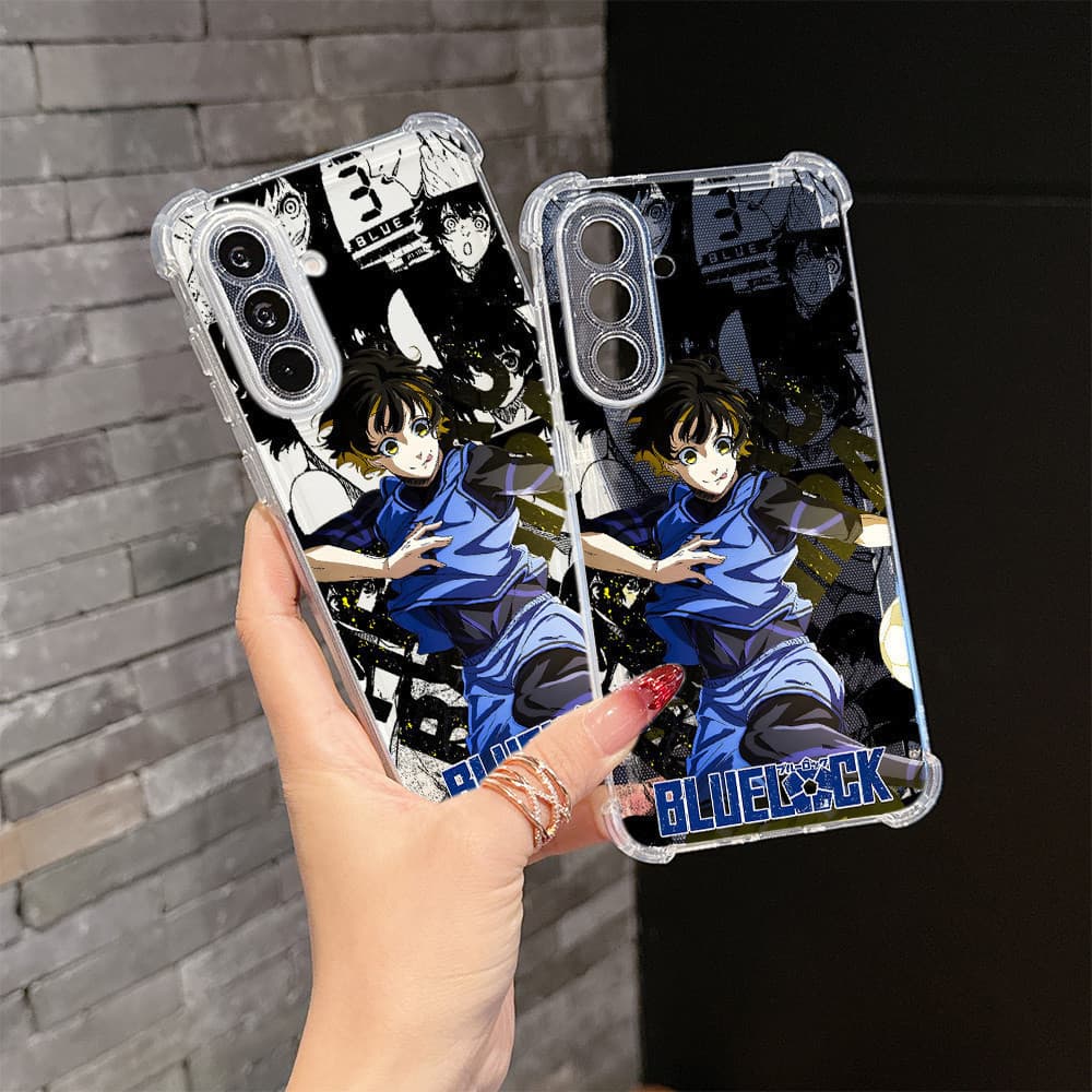 Capa para celular - Capa para celular - Capa para celular, estampa de anime, B-BLUE L-Locks, compatível com Samsung