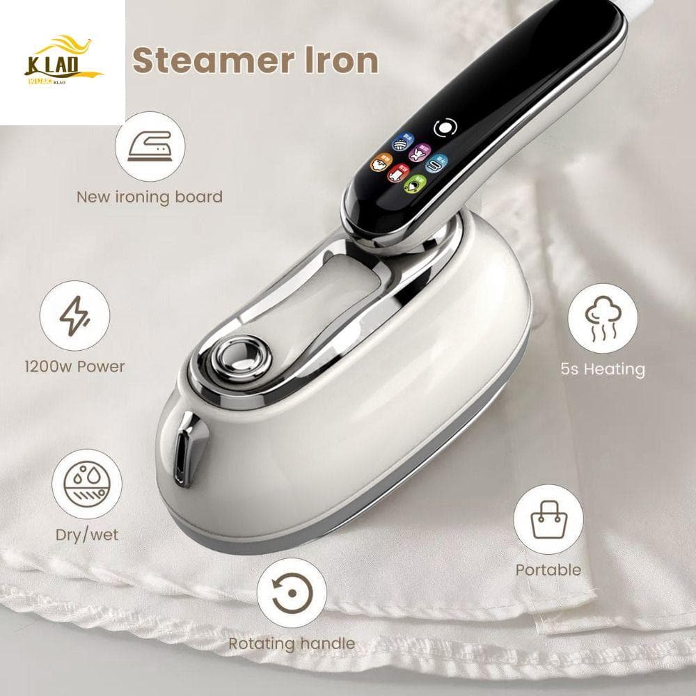 Vaporizador De Roupas KLAOSD , Ferro A Vapor Portátil , Design 2 Em 1 , Motor Compacto Para Uso Doméstico
