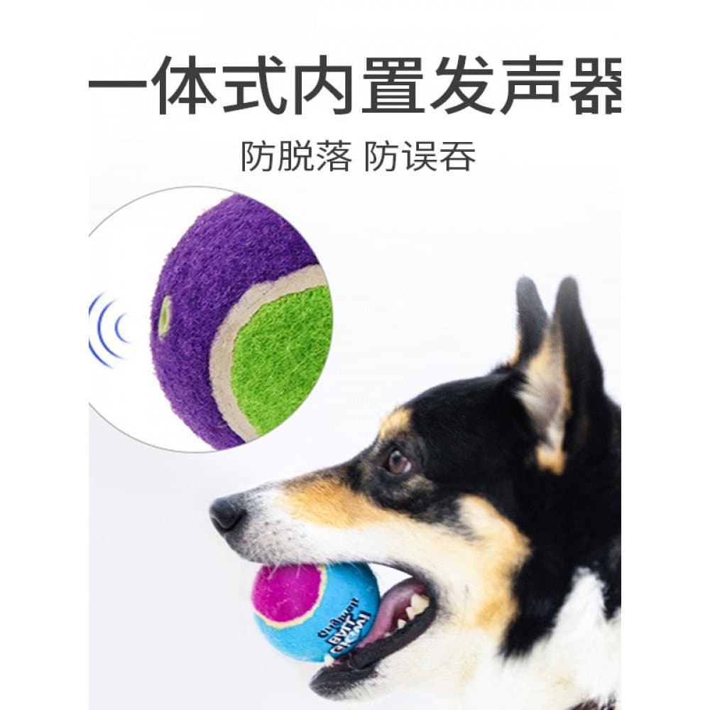 GiGwi Guiwei Bola de brinquedo para cachorro, tênis de voz, brinquedo para animais de estimação, resistente à mordida, f