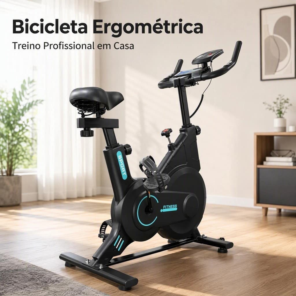 Bike Spinning Bicicleta Ergométrica Mecânica Volante De 15kg Para Apartamento - Suporta Até 150kg
