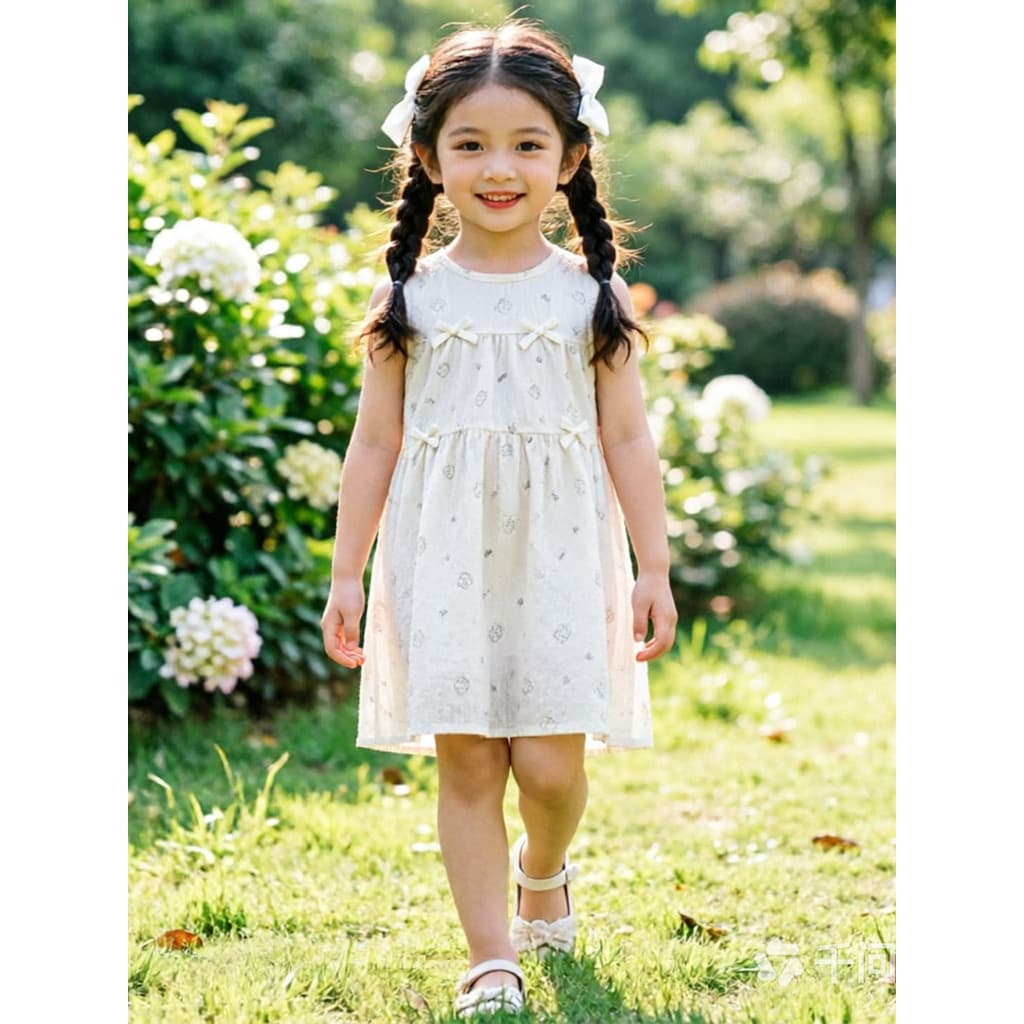 Meninas vestido menina vestido menina bebê roupas bonitas menina branco estilo ocidental vestido de princesa diário Wear