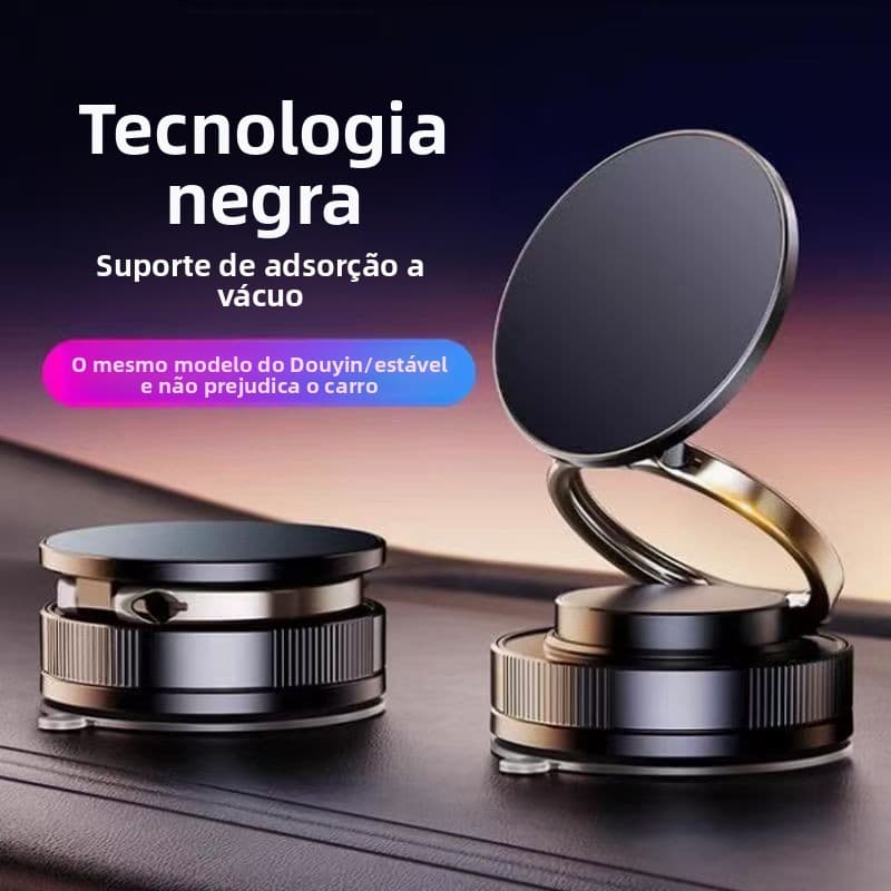 Suporte magnético universal para celular, novo modelo de sucção a vácuo, multifuncional para carro, suporte de navegação