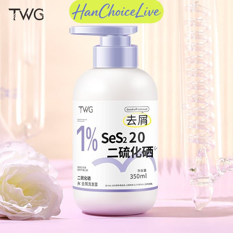 [Compre mais desconto] Selenium Disulfide Shampoo 350ml Shampoo Hidratante de Limpeza Suave Refrescante Fofo