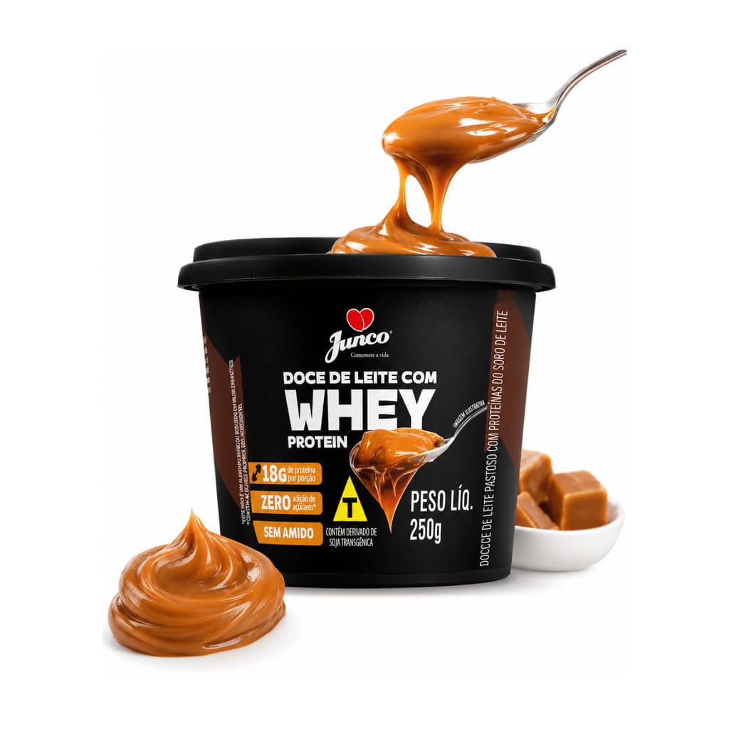 Doce De Leite Com Whey Protein Sem Açucar Junco - Tenha uma vida mais saudável