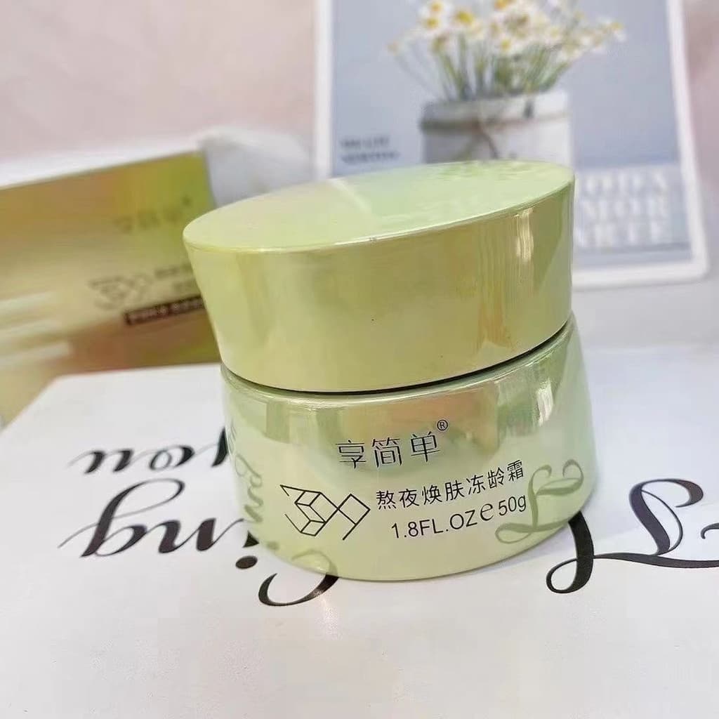 Aproveite simples ficar acordado até tarde rejuvenescedor creme de idade congelada essência Anti-rugas limpador Facial d