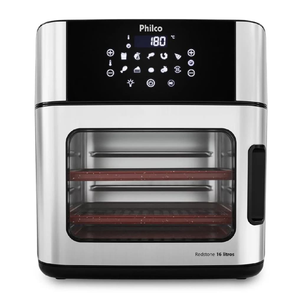 Fritadeira Air Fryer Philco Paf16a 4 Em 1 Painel Digital 16l Preto 127v