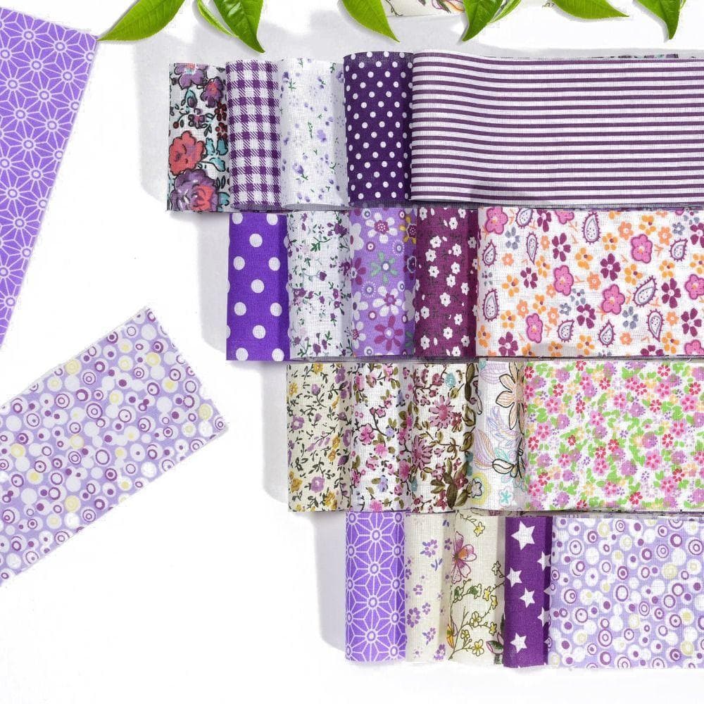 MXFASHIONE 40 Peças De Tecido Patchwork , Rolo De Gelatina De Algodão Floral Estampado Colorido , Faça Você Mesmo