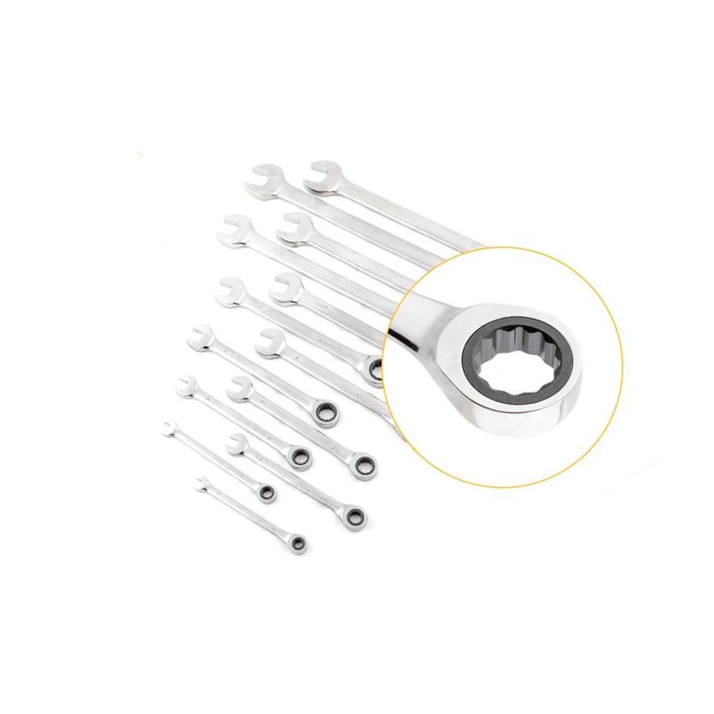 Jogo de Chave Combinada com Catraca de 1/4" á 1" com 13 Peças SATA