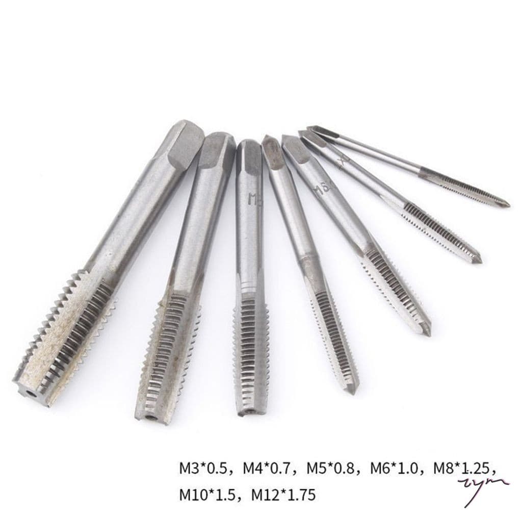 Conjunto De Ferramentas Para Rosqueamento De Rosca De 7 Peças-Kit Completo Metalurgia
