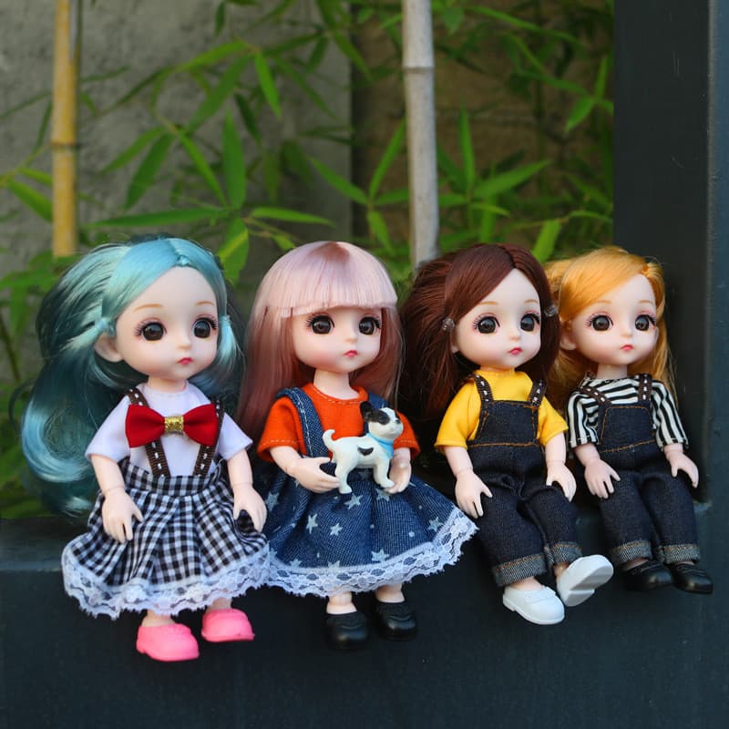 Boneca 16cm Estilo Bonito E Elegante , 13 Bonecas Articuladas Com Articulações Móveis Roupas Combinando Princesa BJD 1/1