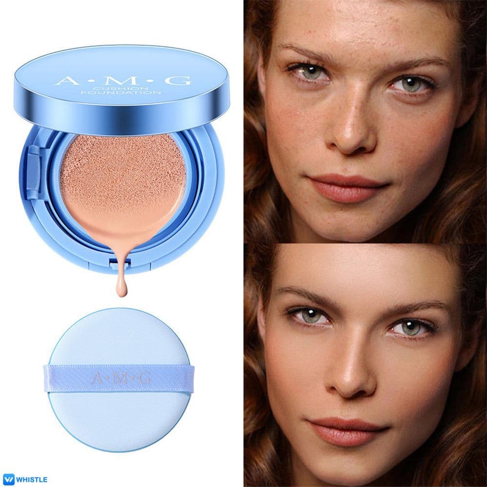 Base Líquida AMG Skin Care, Fácil de Remover, Maquiagem de Beleza com Efeito Transparente, Base Cremosa 15g com 